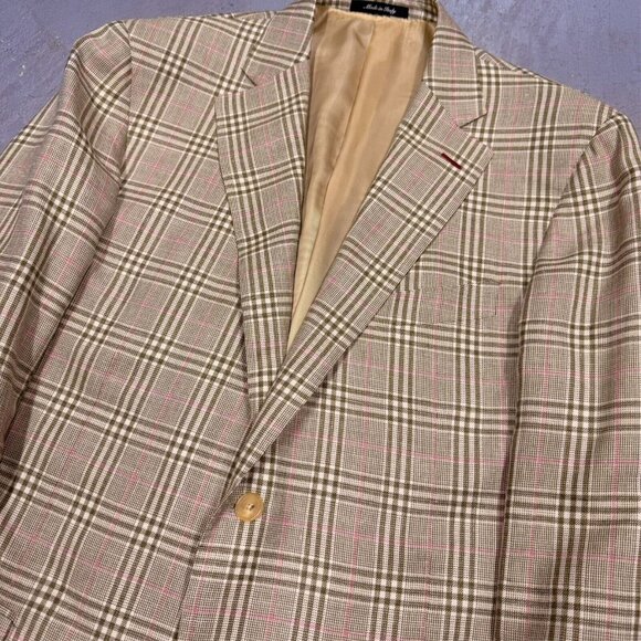 $1200MSRP VASSI Couture Handmade in Italy Sport Coat Wool Silk Linen EU54R - Picture 2 of 11